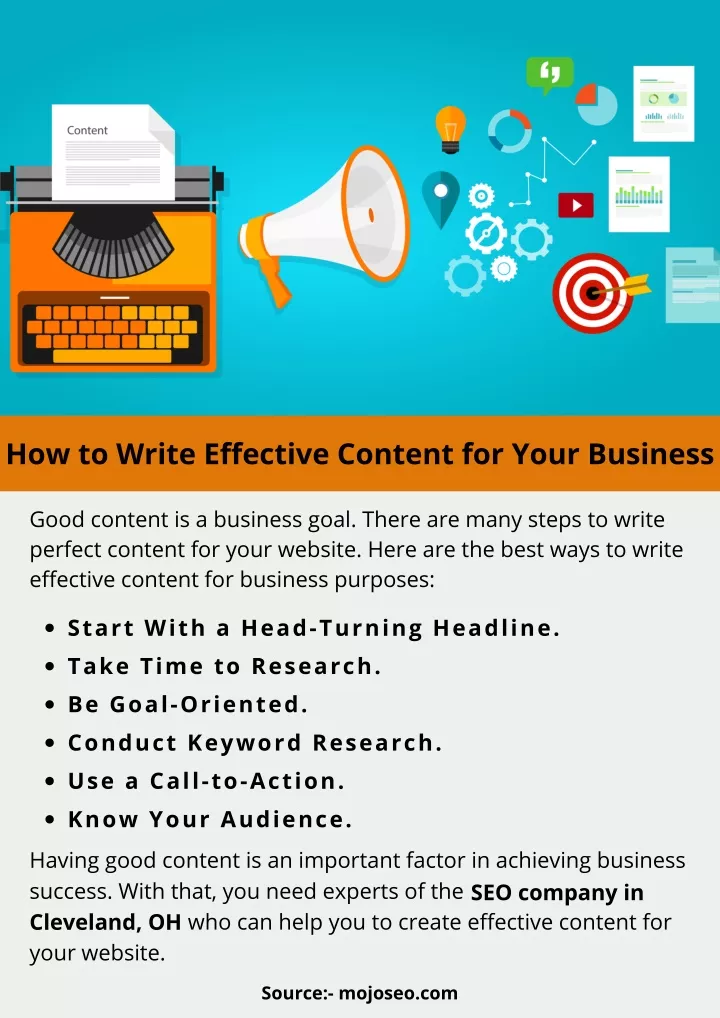 how to write effective content for your business