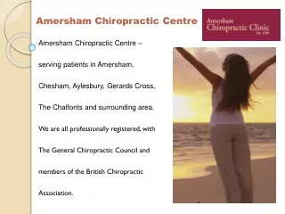 Best Chiropractic Services in Amersham | Skilled Chiropractor