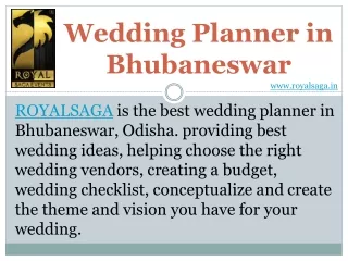Best Wedding planner In Bhubaneswar