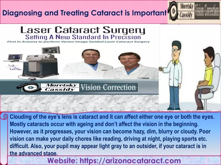 diagnosing and treating cataract is important