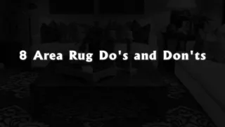 8 Area Rug Do's And Don'ts | Rugjunction | Rugs Perth | Texture Rug Perth