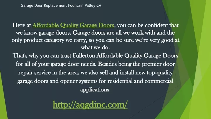 garage door replacement fountain valley ca