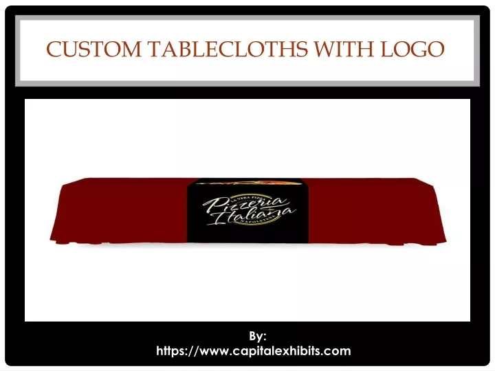 custom tablecloths with logo