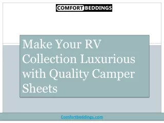 make your rv collection luxurious with quality