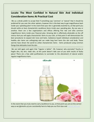 locate the most confided in natural skin