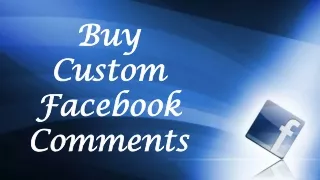 buy custom facebook comments