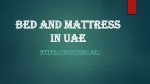 Bed and mattress in UAE - slide 1