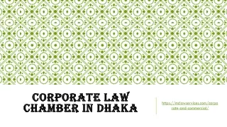 Corporate law chamber in Dhaka