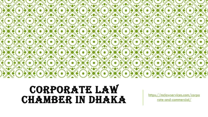 corporate law chamber in dhaka