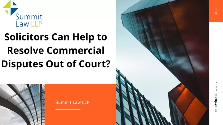solicitors can help to resolve commercial