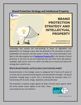 brand protection strategy and intellectual