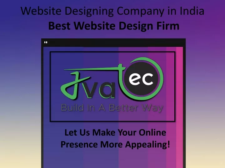website designing company in india best website