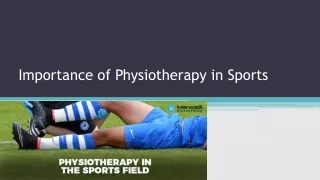 importance of physiotherapy in sports