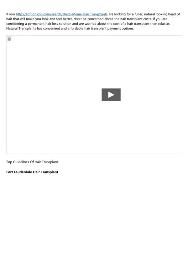 Female Hair Loss Causes in Miami