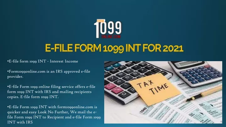 e file form 1099 int for 2021