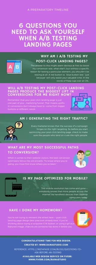 6 Questions You Need To Ask Yourself When A/B Testing Landing Pages