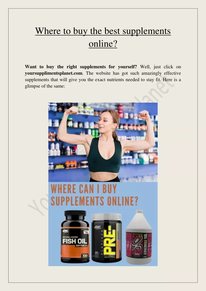where to buy the best supplements online