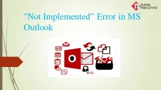 "Not Implemented" Error in MS Outlook