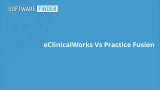 eclinicalworks vs practice fusion