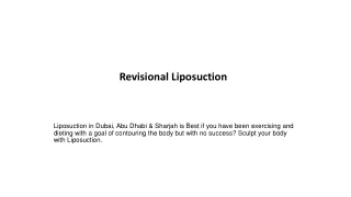 revisional liposuction