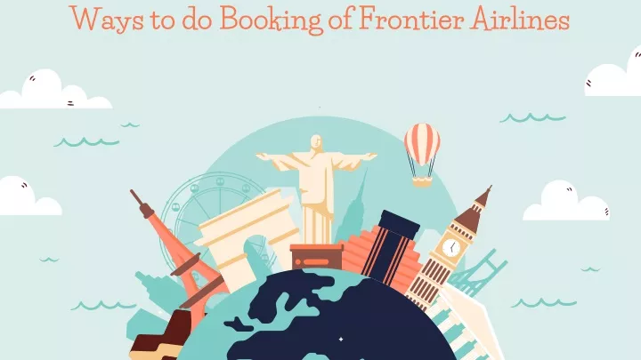 ways to do booking of frontier airlines