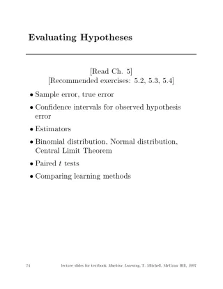 Machine Learning -Chapter -5