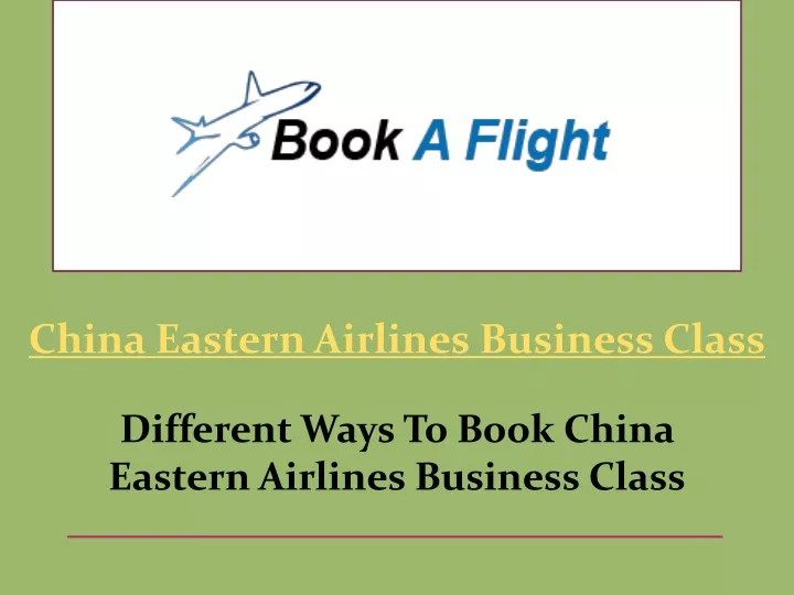 china eastern airlines business class