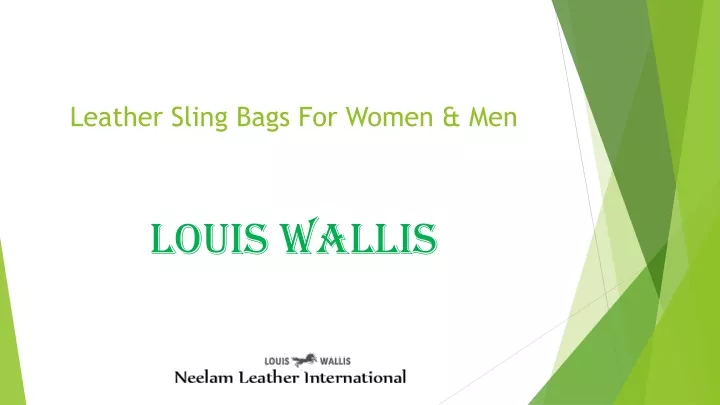 leather sling bags for women men
