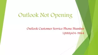 Outlook Customer Service Phone Number 1(888)404-9844