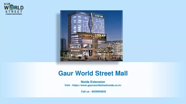 gaur world street mall