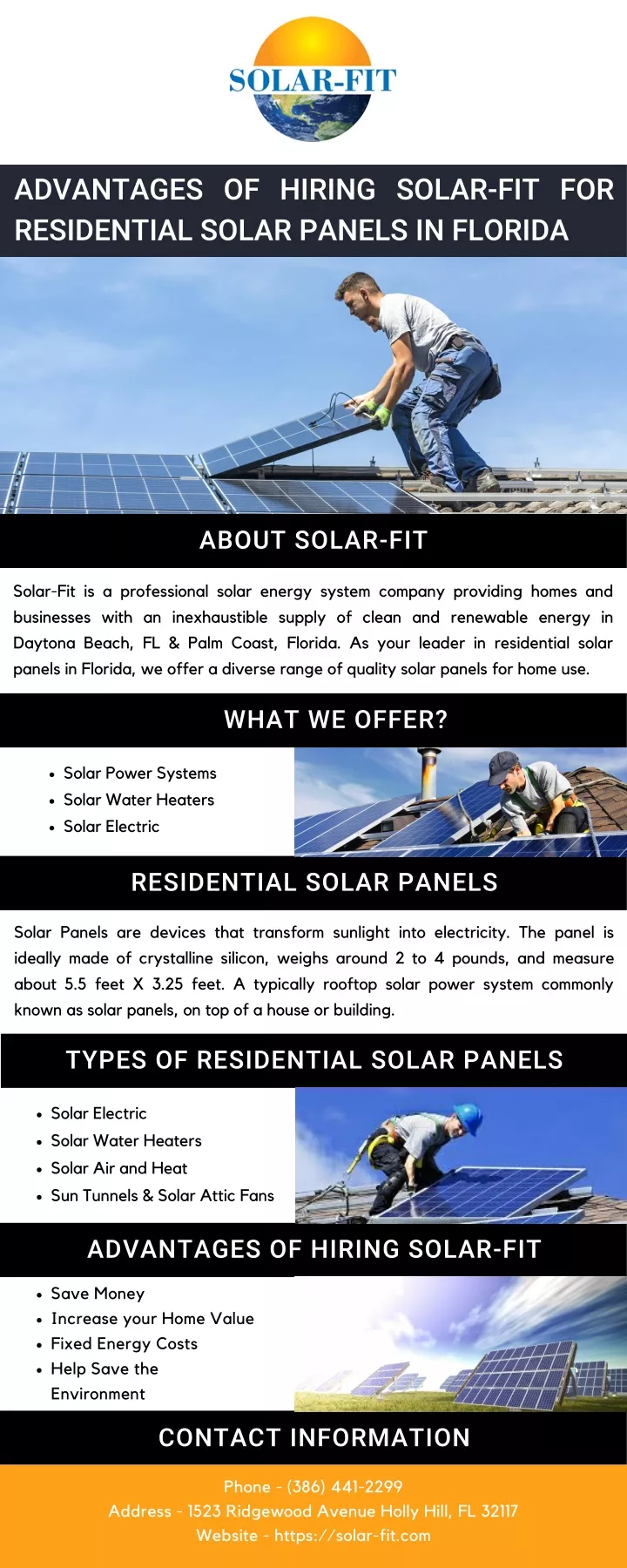 advantages of hiring solar fit for residential