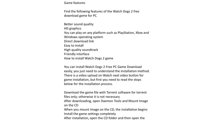 watch dogs 2 free download pc game is an action