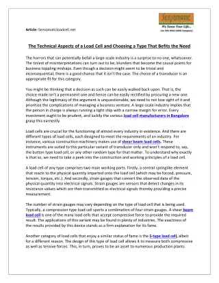 article sensomaticloadcell net