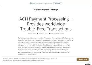 ACH Payment Processing – Provides worldwide Trouble-Free Transactions