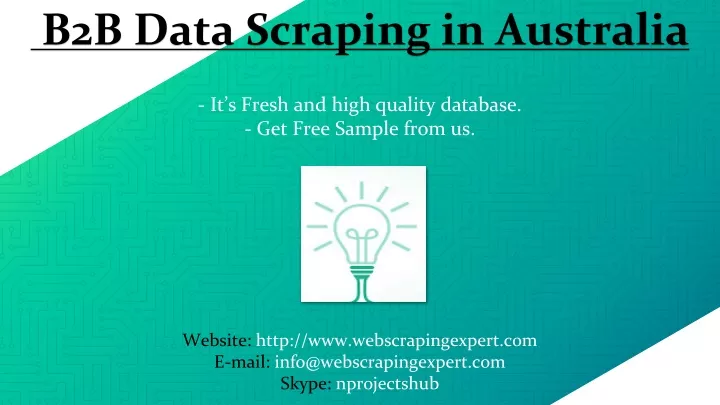 b2b data scraping in australia