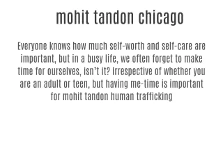 mohit tndon human traffickicng