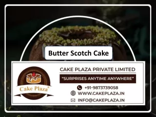 Butter Scotch Cake Order Online in Gurgaon, Unique Design, Best Delivery Timing From Cake Plaza