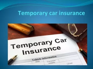 Temporary car insurance
