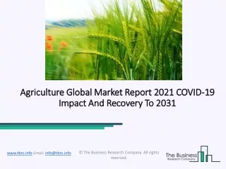 agriculture global market report 2021 covid