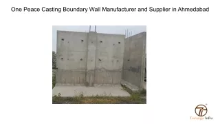One Peace Casting Boundary Wall Manufacturer and Supplier in Ahmedabad