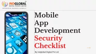 Mobile App development security Checklist
