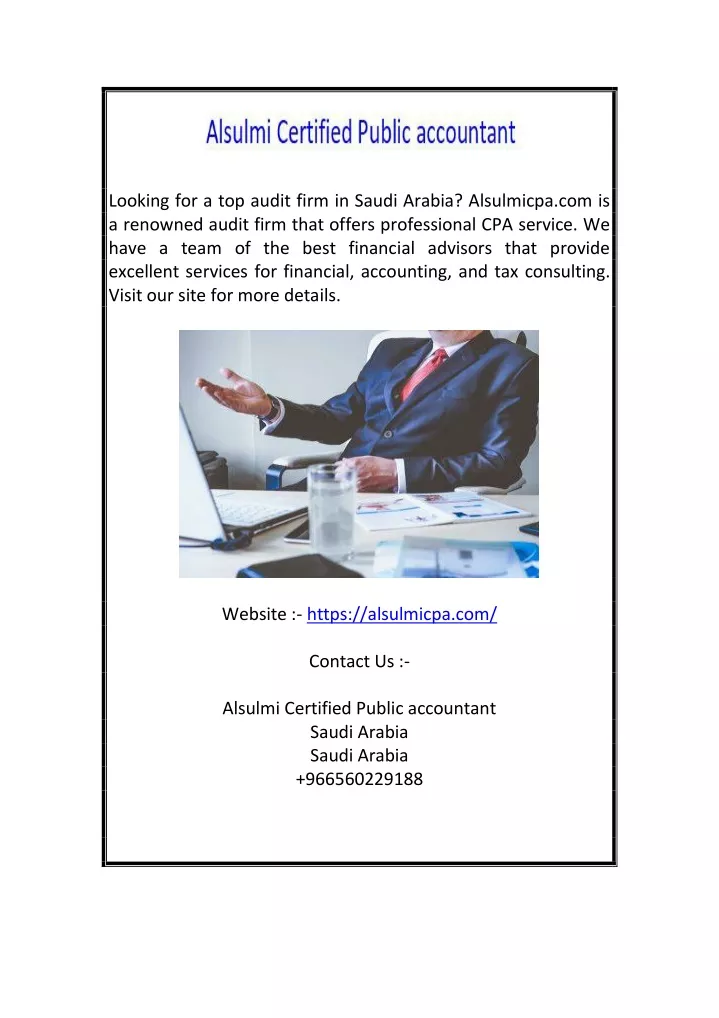 looking for a top audit firm in saudi arabia