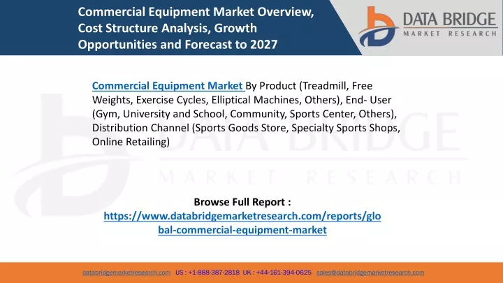commercial equipment market overview cost