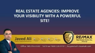 real estate agencies improve your visibility with a powerful site