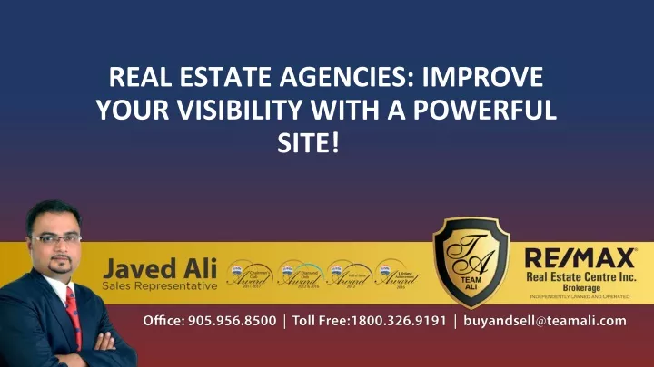 real estate agencies improve your visibility with a powerful site