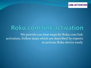 Roku Activation Enter Link Code | Roku.com Link | Roku Link Activation