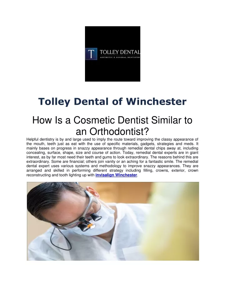 tolley dental of winchester
