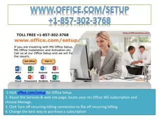 How To Activate Office Setup with Product Key - www.office.com/setup