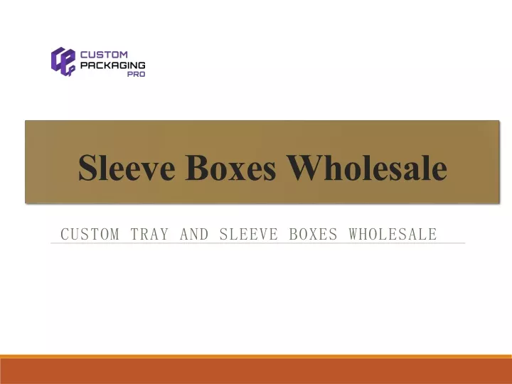 sleeve boxes wholesale