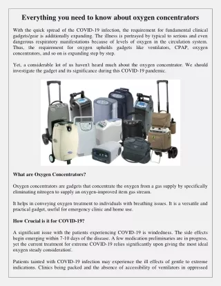 everything you need to know about oxygen